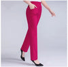5XL Long Pants Women High Waist Stretch Cotton Straight Trousers Women Loose Solid Work Office Ladies Pants