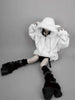 Kawaii Vintage Gothic Lolita Coat Women Harajuku Y2k Bear Ears Hooded Loose Plush Jacket Ropa Mujer Girls Sweet Warm Outwear