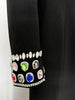 Designer Vestido Women's Formal Long Sleeve Colors Diamonds Rhinestone Beaded Long Maxi Dress