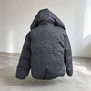 Winter Leopard Print Thicken Coat Pants Women Set Long Sleeve Zippers Hooded Jacket Wide Leg Trousers Lady Outfit