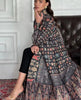 Pleated Turndown Collar Long Sleeve Cardigan Dress Women Spring Abaya Original Designer Vintage Printed Coat
