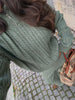 Casual Solid Knit Top Pants Set Women Stand Collar Full Sleeve Sweater Wide Leg Trousers Sets Autumn Lady Suit