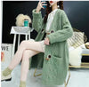 Knitted Cardigan Women Sweater Mid Length Version Autumn Winter Female Sweater Coat Temperament Versatile Ladies Sweater