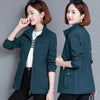 Middle Aged Mother Spring Autumn Loose Women's Short Jacket Elegant Large Size Female Short Outerwear With Lined 4XL