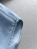 Women's Same Solid Color Lapel Pocket Medium and Long Loose Coat Long Sleeve Casual Denim Shirt