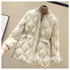 Winter Women Parkas Down Cotton Overcoat Female Casual Thick Warm Windproof Waist Padded Cotton Outwear Coat Female