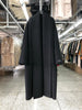 Women Bathrobe Style Double Sided Wool Coat Loose Big Turn-Down Collar Long Sleeve Warm Wool Jacket Autumn Winter
