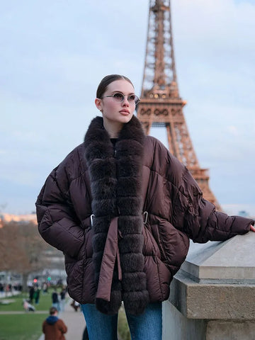 Casual Thicken Women's Jacket Waist Belt Full Sleeve Female Padded Coat Warm Winter Chic Loose Street Lady Outerwear