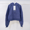 Lulu Flora Winter women's sports sweater camping half-zip hooded shirt with fleece outdoor running warm jacket, thickened
