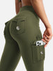 Essential Women's Fitness Pants: High-Waisted Flared Workout Pants with Pockets, Shaping and Tummy-Control Fitness Pants