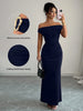 Autumn Women's Off-Shoulder Boat Neck Dress Sexy Elegant Long Skirt Evening Gown for Women