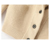 100% Wool Ladies Winter Sweater Thickening Cardigan Ladies V-neck Long Sleeve Jacket And Knitted Women Knit Cardigan Sweater