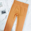 Women's Seamless Knit High Waist Yoga Leggings, Butt Lifting Slim Fit Sports Pants for Running & Fitness Training