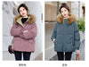 Cotton-Padded Jacket Women Winter Heavy Wool Collar Parkas Short Coat Female Thick Warm Down Cotton Overcoat Ladies Top