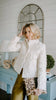 Women Tweed Jacket Stand Collar Fringe Tassel Textured Fabric Zip‑up Long Sleeve Pockets Cropped Coat Elegant Lady Outerwear