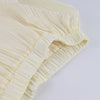 Elegant Apricot Loose Pleated Bloomers Women Casual Elastic Waist Trousers Female Spring Sheer Long Pants