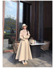 Winter Long Wool & Blends Coat for Women Chic Elegant Womans Clothing Skirted Woolen Overcoat