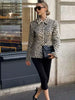 Leopard Printed Faux Fur Women's Coats Slim Lapel Single Breasted Full Sleeve Coat Autumn Winter Lady Warm Jackets