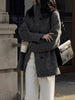 Autumn Winter Stand Collar Women's Double-faced Woolen Coat Korean Single Breasted Thick Overcoat DB5065