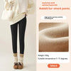 Winter Thermal Fleece Lined Leggings Women's Outdoor Wear Thickened Plush Trousers Cold Weather Warm Pants Woman Clothing