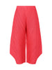 Pleated Side Slit Ankle-Length Pants Women Korean Causal Loose Wide Leg Pants Jff374