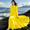 Korean Dress Women's Spring Autumn Elegant Temperament Comfortable Long Dressss Ladies Vestidos