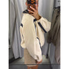 Color Block Cropped Windbreaker Women Casual Zip Up Stand Collar Long Sleeves Striped Outerwear 202 Lady Lightweight Coats