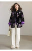 Chinese Style Retro National Embroidered Sequins Cotton Padded Coat Women Autumn Winter Loose Warm Heavy Velvet Cotton Jack