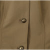 Women Khaki Cargo Two‑Piece Outfit Stand Collar Gold Button Slim Jacket High Waist Shorts Autumn Vintage Street Matching Set