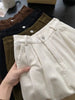 Retro High Waist Corduroy Pants Women Spring Fall Straight Causal Full Length Trousers Korean Baggy Black Pants