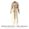 Niche Lace Splicing Design Blazer Sense Spring Women Highend Belted Jacket Slim Long Irregular Suit Trench Coat