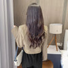 Korean Cropped Blazers Women Solid Color Simple Single-button Outwear Teens All-match Long Sleeve Office Suit Jacket