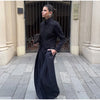 Green Stand Collar Napoleon Cropped Jacket Women Full Sleeve Shoulder Pad Jackets Spring Lady Street Outwear