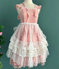 Lolita Short Shawl Coat Women Sweet Kawaii Lace Mesh Open Front Poncho Gothic Girls Retro Cute Princess Capes Outerwear