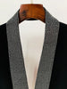 Designer Long Blazer Women's Stylish Backless Diamonds Beaded Shawl Collar Long Blazer