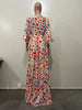 Long Dress Women Dresses A Line Vestidos Y2k Streetwear V Neck Full Sleeve Print Dot Elegant Party Night Work High Waist