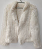 Winter Women Turtle neck Warm Knitted Natural Fur coat Long Sleeve Female Warm Winter Genuine Fur Jacket Thick Outwear