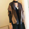 Yudx Pleated Long Sleeve Turndown Collar Cardigan Coats Woman Autumn Winter Loose Batwing Sleeve Short Jacket Designer Clothes