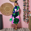 Women Sexy Printed Shirt Dresses Chic V Neck Loose Long Sleeve Dress Causal Vacation Female Mini Vestidos Robe Clothing