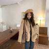 Women Autumn Winter Warm Teddy Coat Berber Fleece Round Collar Short Jacket Plush Outerwear Female Streetwear Clothes