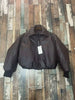 Women's Autumn Winter Clothes Solid Color Leather Thicken Warm Female Short Cotton Jacket 5C1437