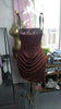 Women's Sexy Back Lace Up Draped Elegant Dress Mini Bodycon Corset Dress Brown Club Party Evening Gown