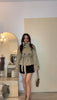 Women's Solid Color Trench Coat Stand Collar Double Breasted Waist Tie Elegant Commuter Casual Loose Comfortable Warm Outfit