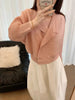 Pleated Cropped Blazer Women Batwing Sleeve Open Front Button Cardigan Jacket Elegant Office Casual Coat