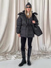 Printed Women's Winter Down Jacket With Hood Zipper Slim Long Sleeve Warm Thicken Quilted Padded Jackets Outerwears