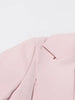 Patchwork Button Slim Blazer For Women Notched Collar Long Sleeve Spliced Pockets Hollow Out Designer Coat Female