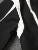 Women Black Irregular Color-block Big Size Blazer Lapel Long Sleeve Jacket Tide Spring Autumn 1DF308001