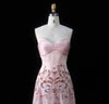 Elegant Plus Size Pink Sweetheart Beaded Evening Dress Women Wedding Party Prom Gowns SS529 Customized