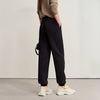 Tapered Sweatpants Winter Versatile Thicken Warm Women's Pants Butterfly Embroidery Fit Casual Trousers 12544153