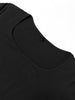 Women's Solid Long Sleeve Bodycon Dress, Chic Basic Minimalist Causual Scoop Neck Long Dress, Womenswear